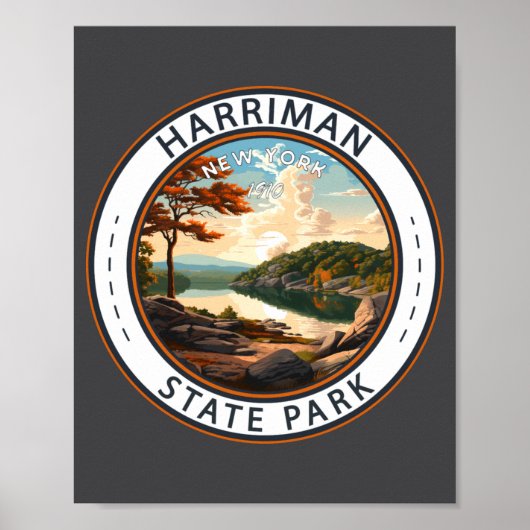 Harriman State Park New York Badge _1  ポスター (正面)