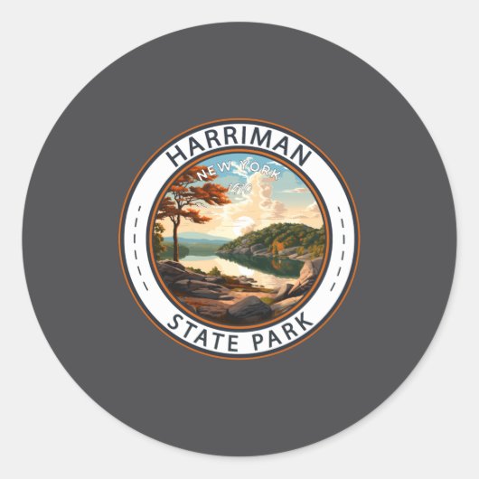 Harriman State Park New York Badge _1  ラウンドシール (正面)