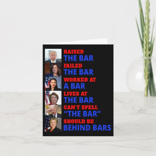 Harrisがバーに失敗したバー カード (正面)