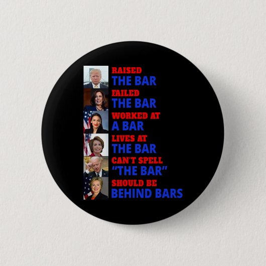 Harrisがバーに失敗したバー 缶バッジ (正面)