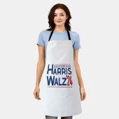 HarrisとWalz 2024選挙ペアリング エプロン (着用した状態)