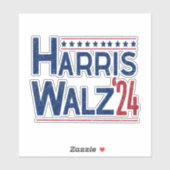 HarrisとWalz 2024選挙ペアリング シール (シート)