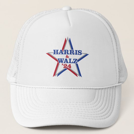 HARRISとWALZ '24トラック運転手キャップ キャップ (正面)