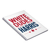 Harrisのために白人男性 Election Kamala Harris 2024 ノートブック (右側)