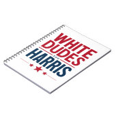 Harrisのために白人男性 Election Kamala Harris 2024 ノートブック (左側)