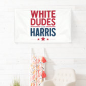 Harrisのために白人男性 Election Kamala Harris 2024 横断幕 (インサイチュ)