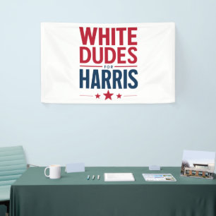 Harrisのために白人男性 Election Kamala Harris 2024 横断幕