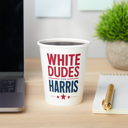 Harrisのために白人男性 Election Kamala Harris 2024 紙コップ (インサイチュ)