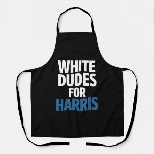 Harris支持白人男性 Kamala Harris 2024年選挙 エプロン (正面)