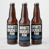 Harris支持白人男性 Kamala Harris 2024年選挙 ビールラベル (ボトル)