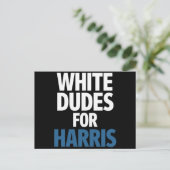 Harris支持白人男性 Kamala Harris 2024年選挙 ポストカード (スタンド正面)