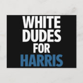 Harris支持白人男性 Kamala Harris 2024年選挙 ポストカード (正面)