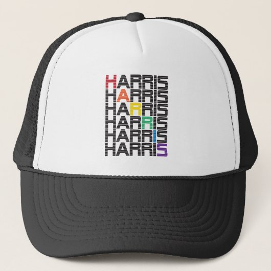 Harris文字スタック キャップ (正面)