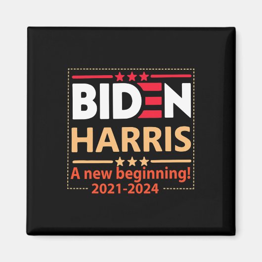 Harris 2021-2024新しい始まり マグネット (正面)