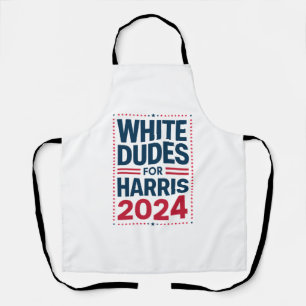 Harris-2024のための白人男性 エプロン