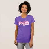 Harris 2024ピンクと紫カラフル tシャツ (正面フル)