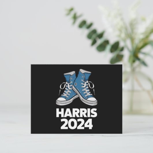 HARRIS 2024投票カマラ選挙運動選手 ポストカード (スタンド正面)