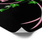 Harris 2024社長Comma La Ivy Pink And Green ポスター (角)