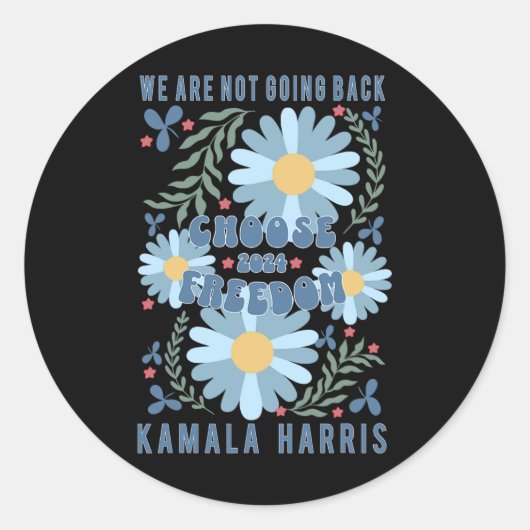 Harris 2024選択Freedom Boho Wildflowers ラウンドシール (正面)