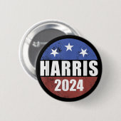 Harris 2024選挙ボタン投票Harris大統領 缶バッジ (正面&裏面)