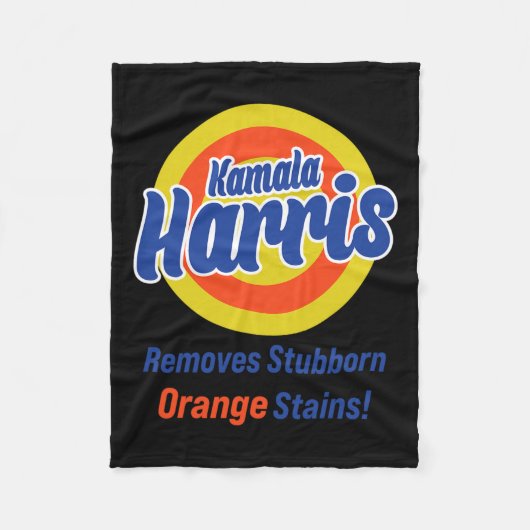 Harris 2024頑固なオレンジの汚れを除去1 フリースブランケット (正面)