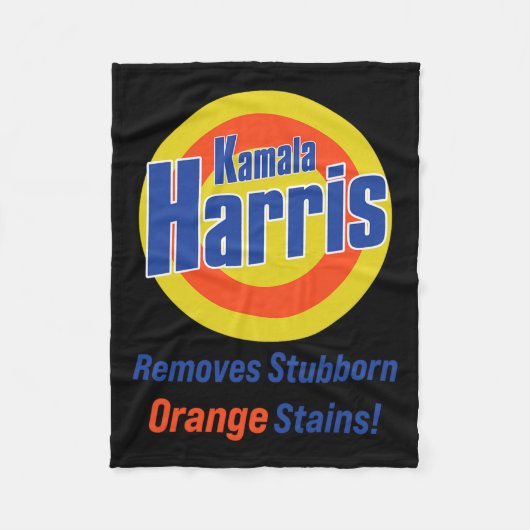 Harris 2024頑固なオレンジの汚れを除去4 フリースブランケット (正面)