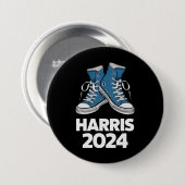 HARRIS 2024 投票 大統領 カマラ 選挙 スニーカー 缶バッジ (正面&裏面)