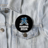 HARRIS 2024 投票 大統領 カマラ 選挙 スニーカー 缶バッジ (インサイチュ)