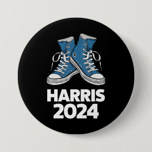 HARRIS 2024 投票 大統領 カマラ 選挙 スニーカー 缶バッジ