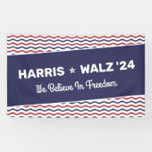 Harris 2024 – 自由信じになる 横断幕 (横)
