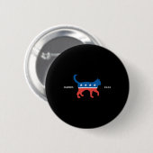 Harris 2024 Democratal Cat - Kamala Wheimerの投票 缶バッジ (正面&裏面)