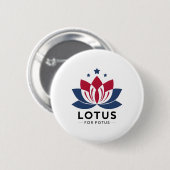 Harris 2024 Lotus For Potus President Trend Electi 缶バッジ (正面&裏面)