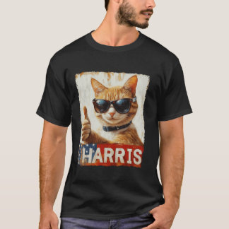Harris 2024 Tおもしろいシャツ用の子どものいない猫レディース Tシャツ