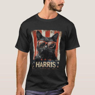 Harris 2024 Tおもしろいシャツ用の子どものいない猫レディース Tシャツ