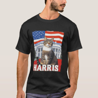 Harris 2024 Tおもしろいシャツ用の子どものいない猫レディース Tシャツ