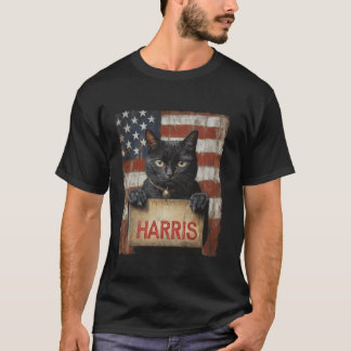 Harris 2024 Tおもしろいシャツ用の子どものいない猫レディース Tシャツ