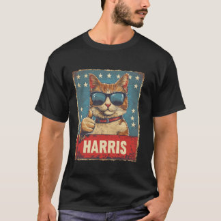 Harris 2024 Tおもしろいシャツ用の子どものいない猫レディース Tシャツ