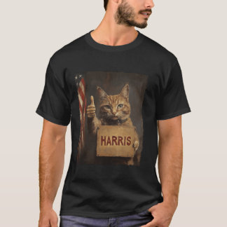 Harris 2024 Tおもしろいシャツ用の子どものいない猫レディース Tシャツ
