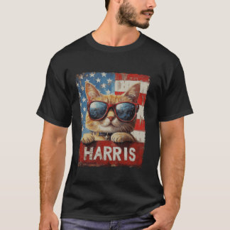 Harris 2024 Tおもしろいシャツ用の子どものいない猫レディース Tシャツ