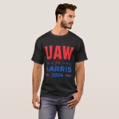 Harris 2024 Uaw Red Strike Kamalaの自動車労働者 Tシャツ (正面フル)