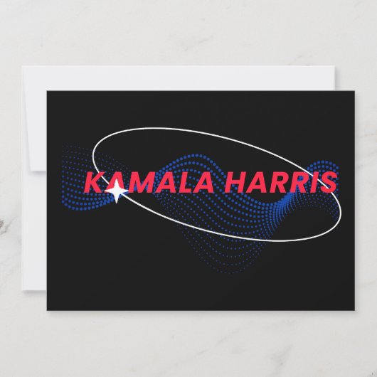 Harris 2024 Vote Blueカスタマイズ可能 招待状 (正面)