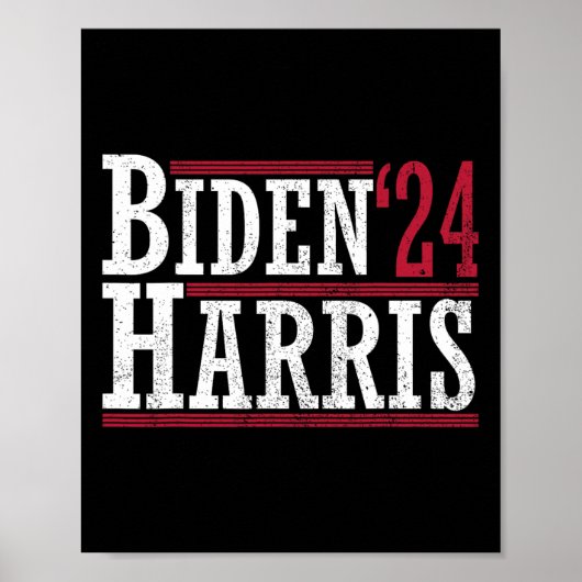 Harris &#';24バイデン氏2024年選社長バイデン氏 ポスター (正面)