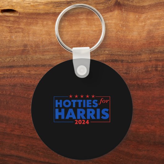 Harris 24 Hotties For Harris 2024 Tee 2 キーホルダー (正面)