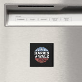 Harris &amp; Tim Walz For President 2024 Campaign マグネット (インサイチュ (食洗機))