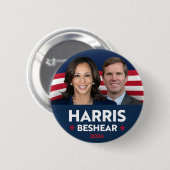 HARRIS BESHEAR 2024 缶バッジ (正面&裏面)