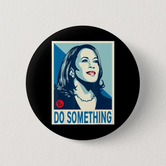 Harris Do Something 缶バッジ (正面)