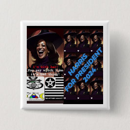 Harris for President Button、Standard、2 1/4インチ 缶バッジ