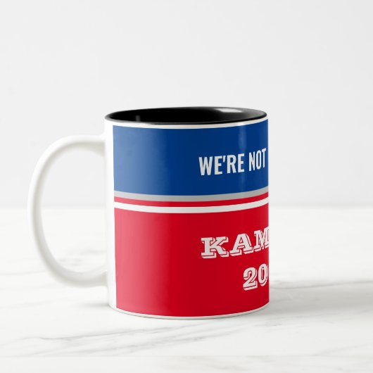 Harris for President Round Button、2 1/4インチ ツートーンマグカップ (左)