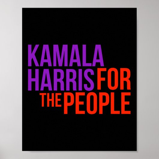 Harris For The People Shirt Kamala 2020 ポスター (正面)