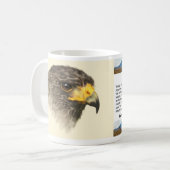 Harris Hawk – 混合中 コーヒーマグカップ (正面左)